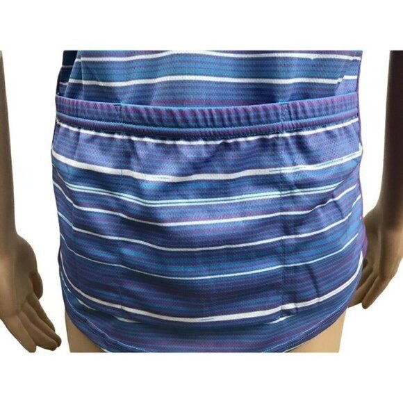 Primal Wear women's cycling bike jersey size large kismet blue striped NWT - Picture 8 of 11